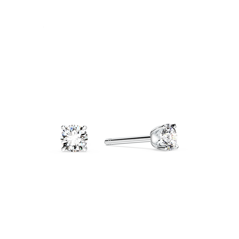 Protea Diamond Solitaire Stud Earrings