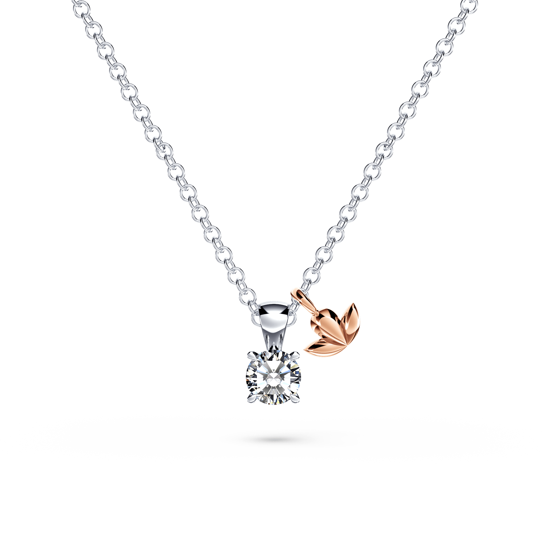 Protea Diamond Solitaire Necklace