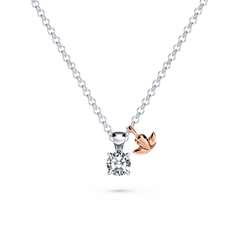 Protea Diamond Solitaire Necklace