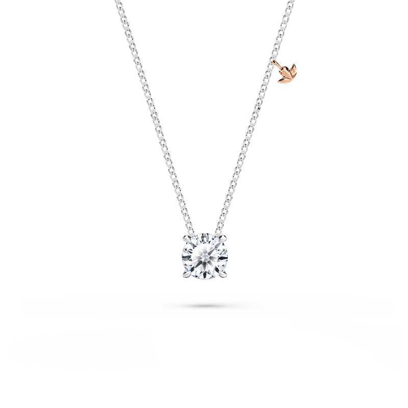 Protea Diamond Solitaire Necklace - Petite