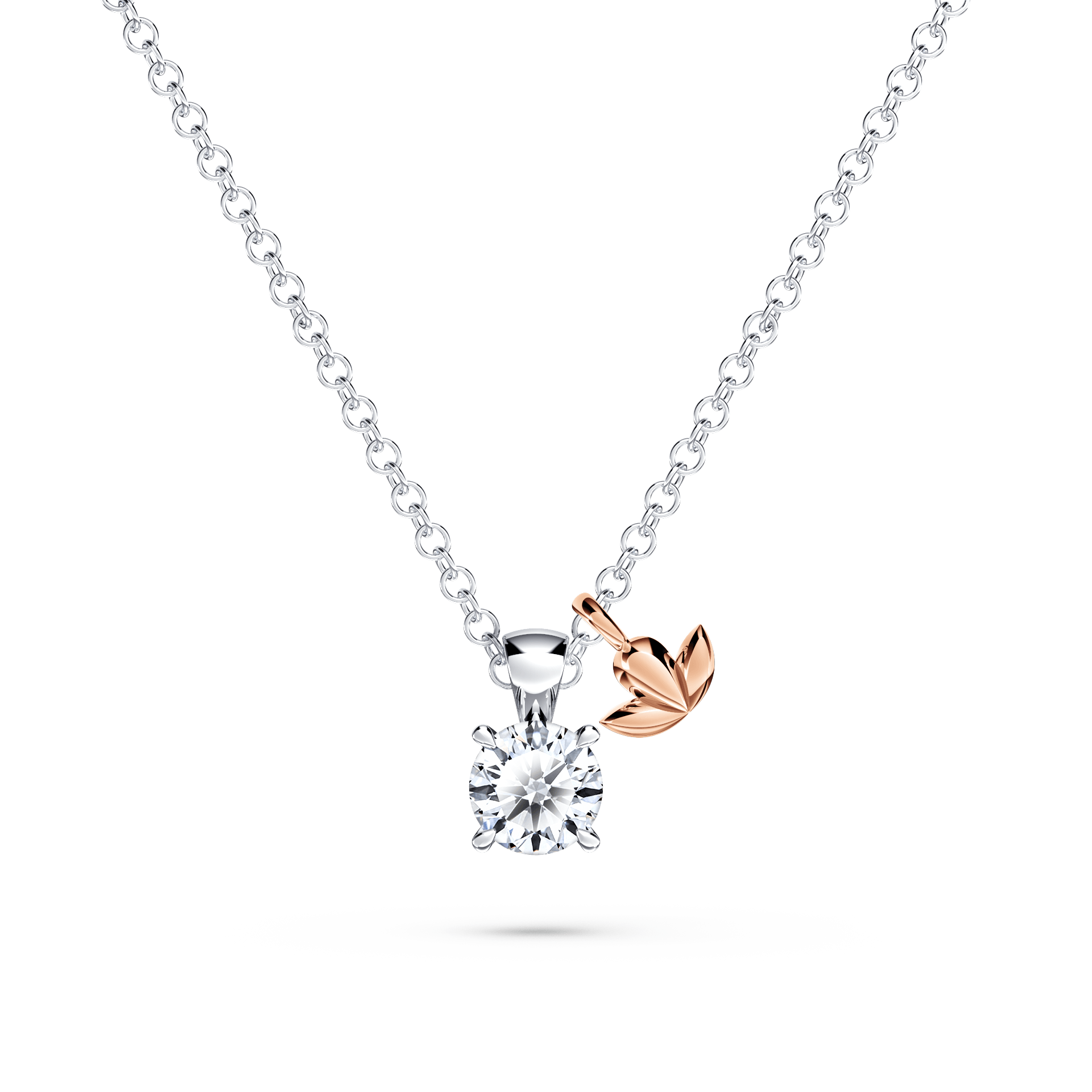 Protea Diamond Solitaire Necklace