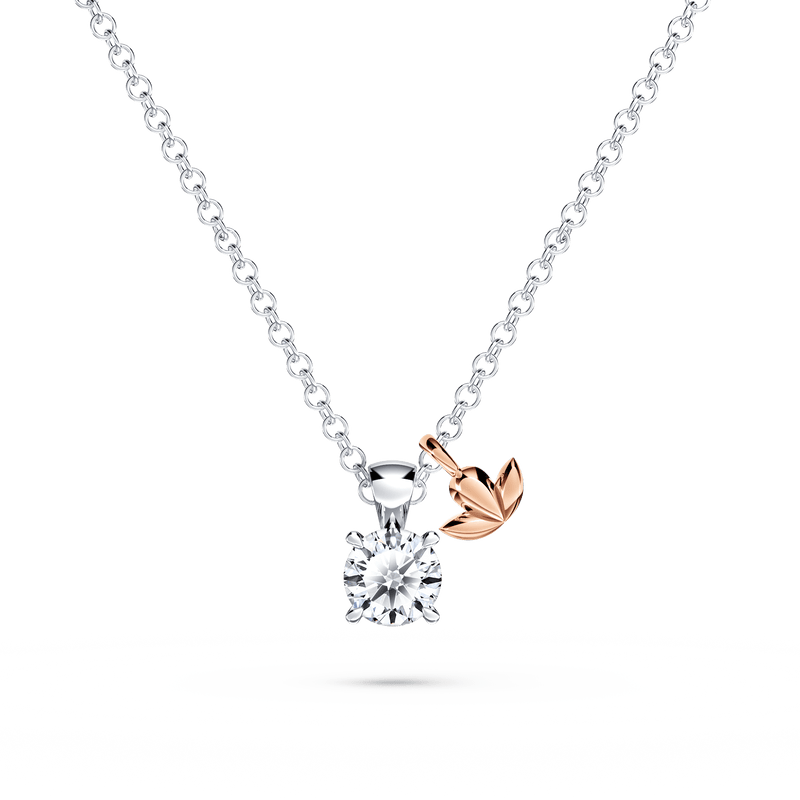 Protea Diamond Solitaire Necklace