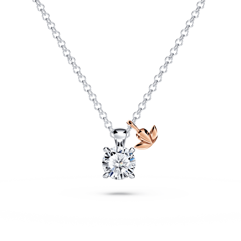 Protea Diamond Solitaire Necklace
