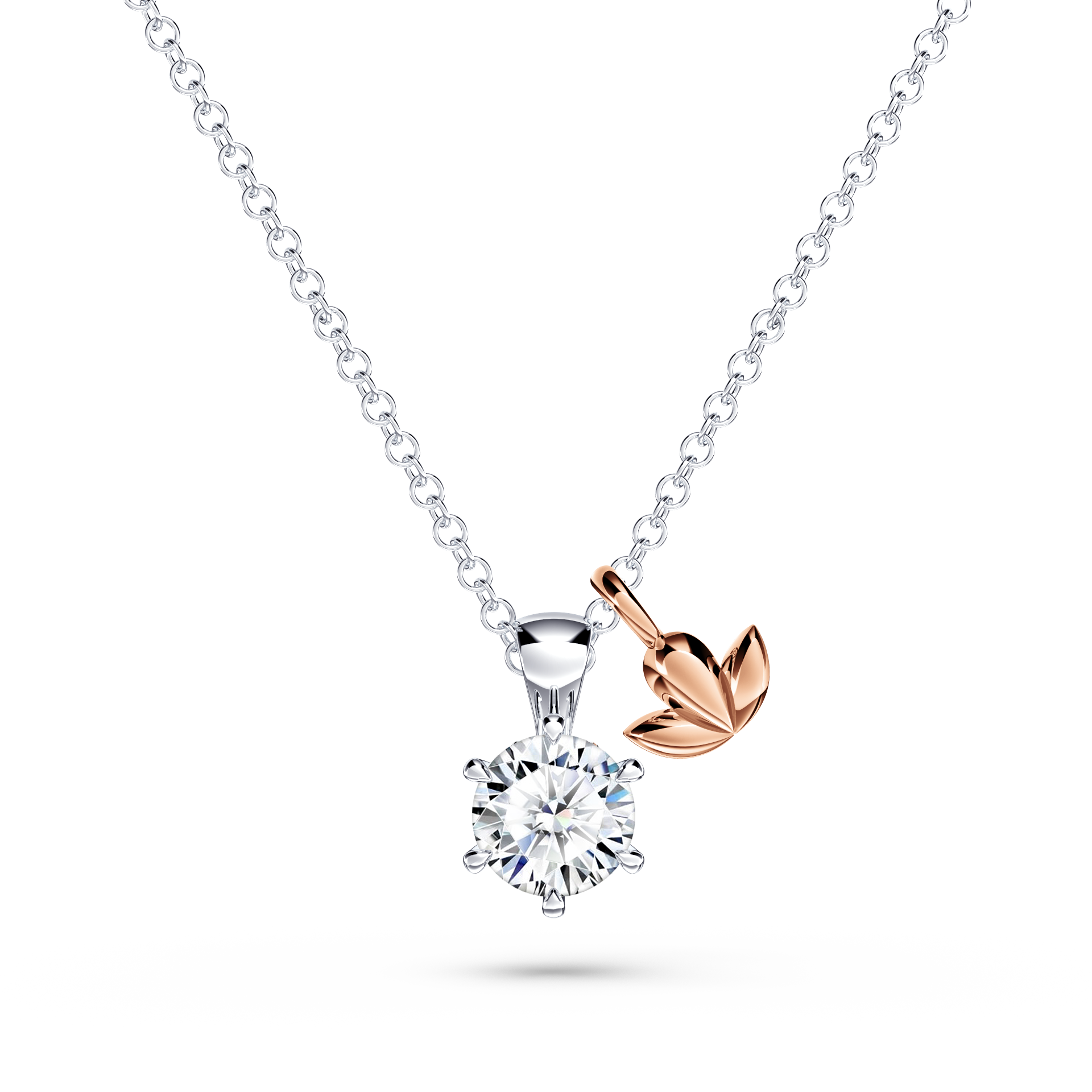 Protea Diamond Solitaire Necklace
