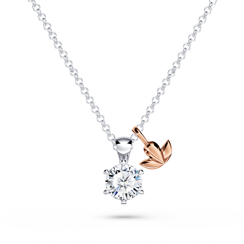 Protea Diamond Solitaire Necklace