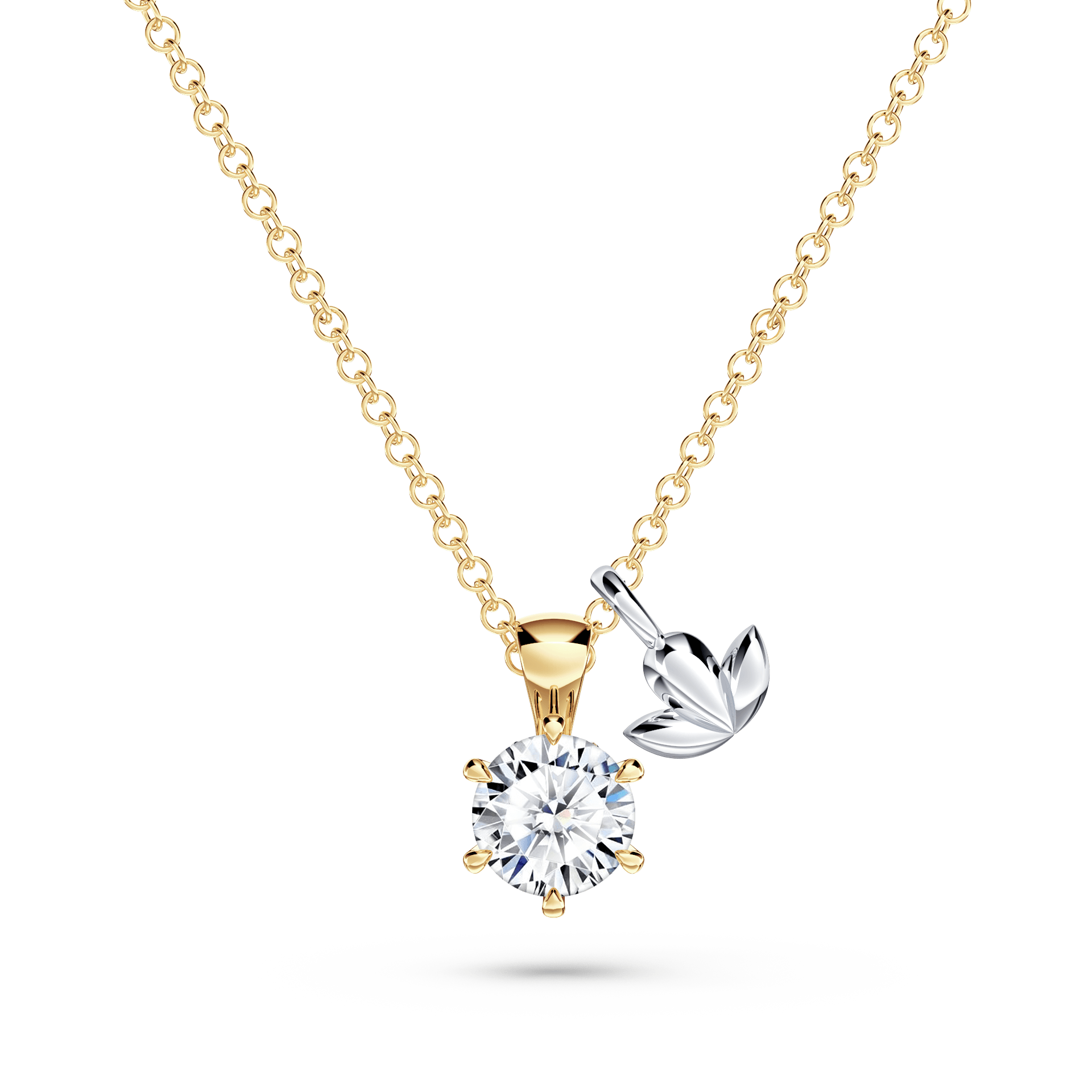 Protea Diamond Solitaire Necklace
