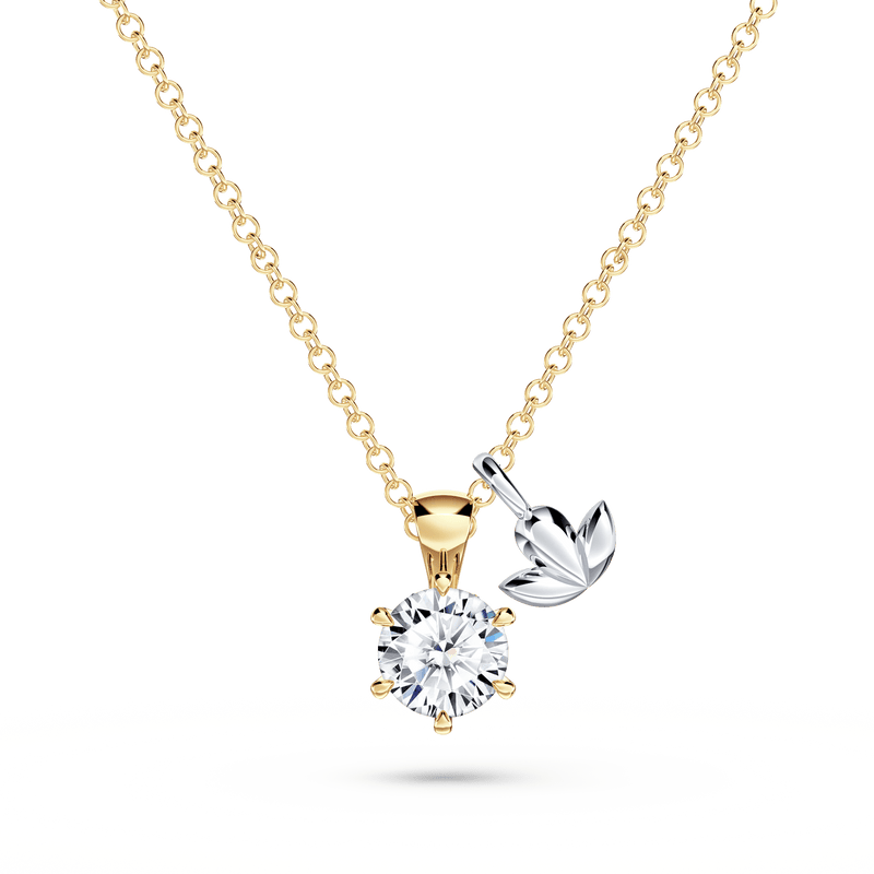 Protea Diamond Solitaire Necklace