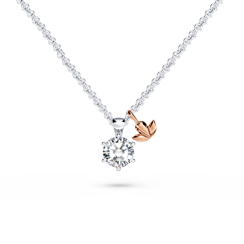 Protea Diamond Solitaire Necklace