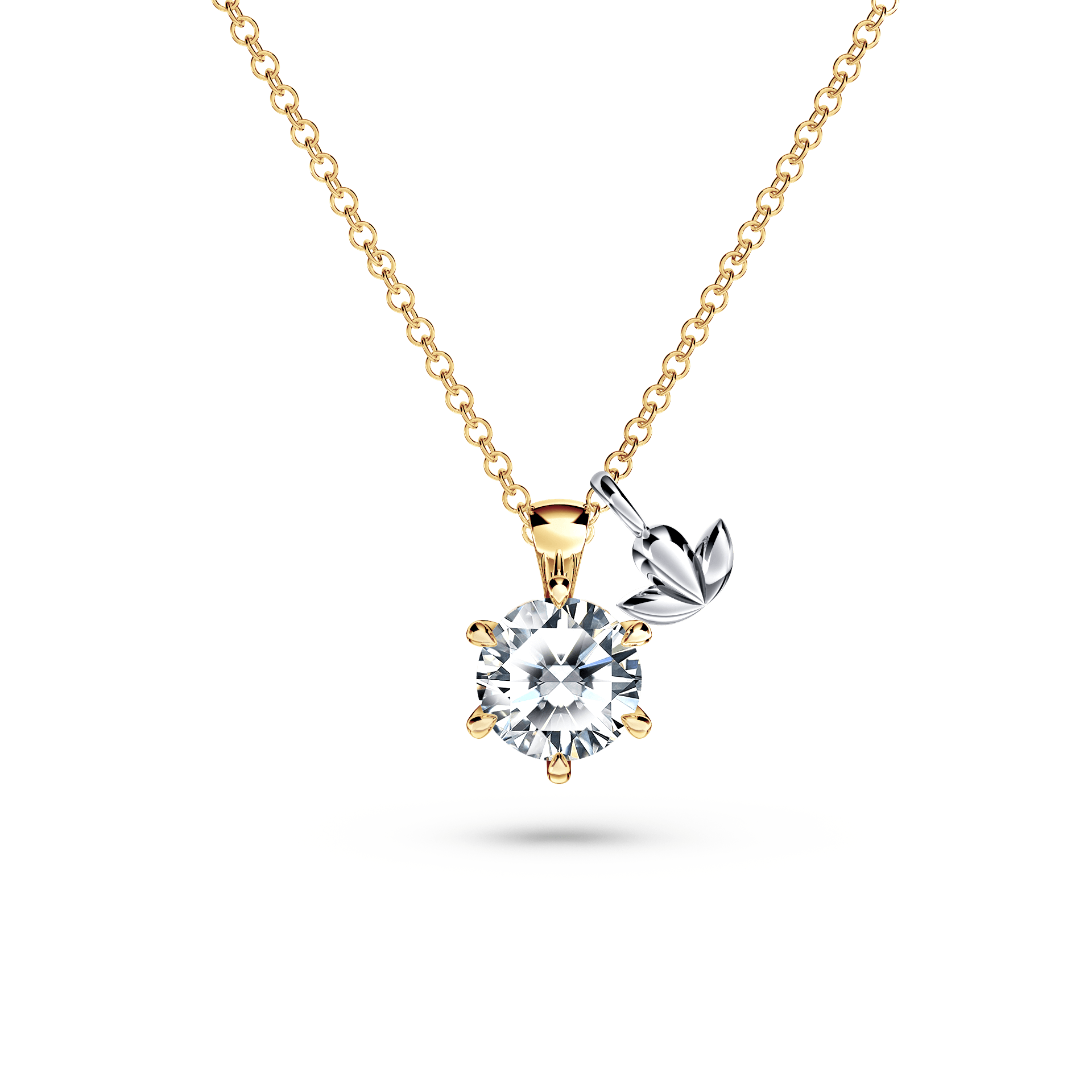 Protea Diamond Solitaire Necklace