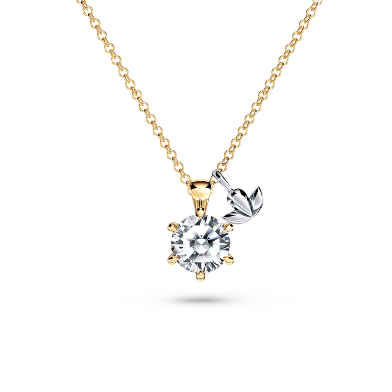 Protea Diamond Solitaire Necklace
