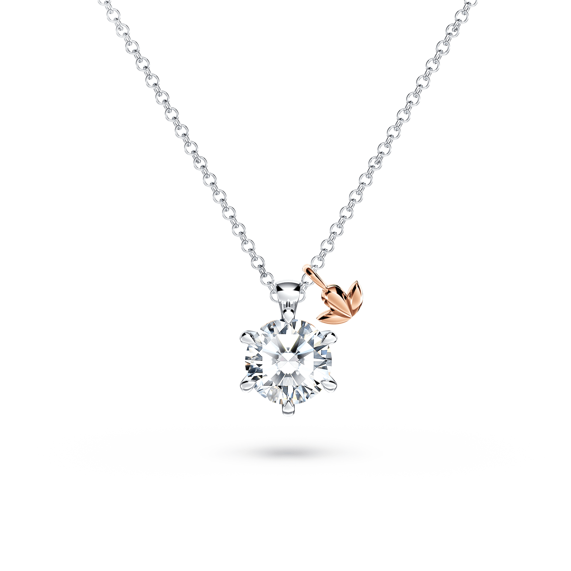 Protea Diamond Solitaire Necklace