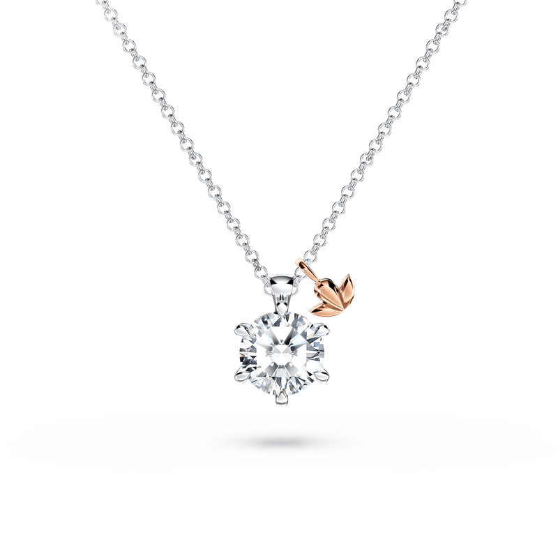 Protea Diamond Solitaire Necklace
