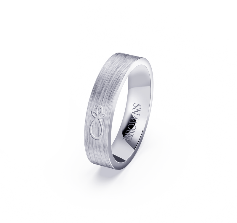 Chisel Wedding Band Ring