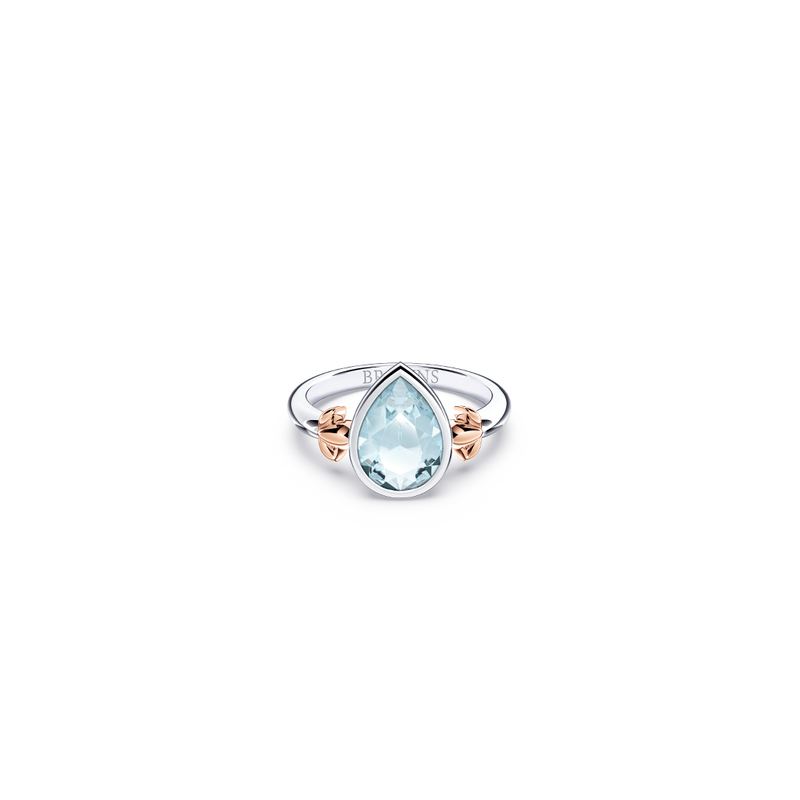 My First Angel Aquamarine Ring