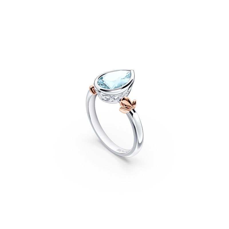 My First Angel Aquamarine Ring