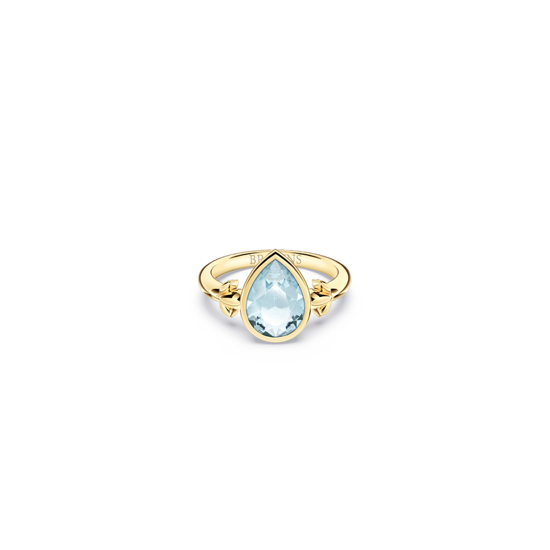 My First Angel Aquamarine Ring