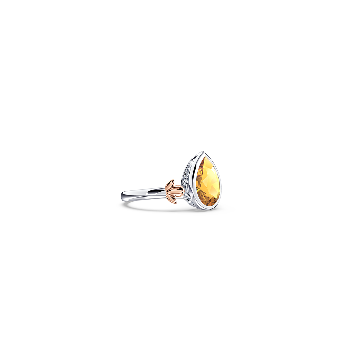 My First Angel Citrine Ring