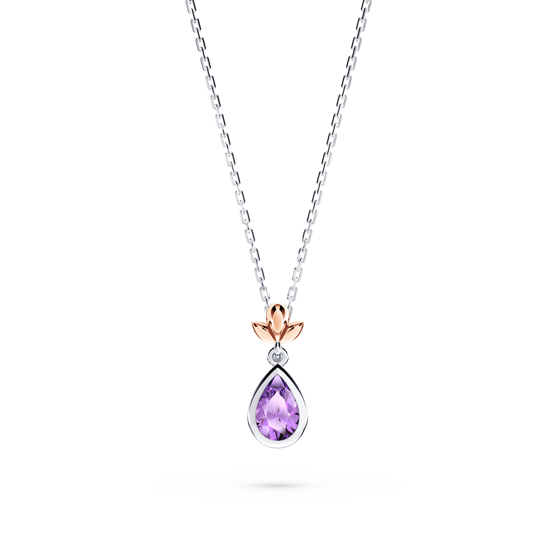 My First Angel Amethyst Necklace