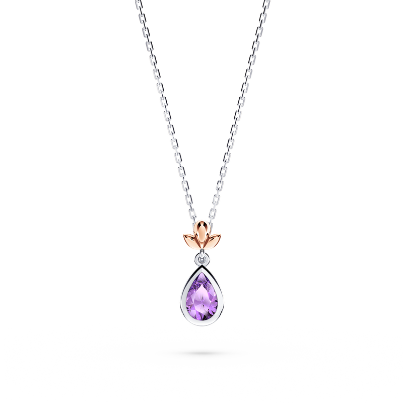 My First Angel Amethyst Necklace