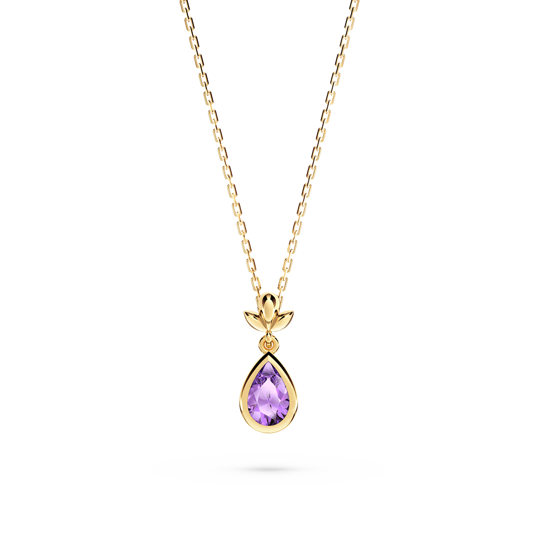 My First Angel Amethyst Necklace