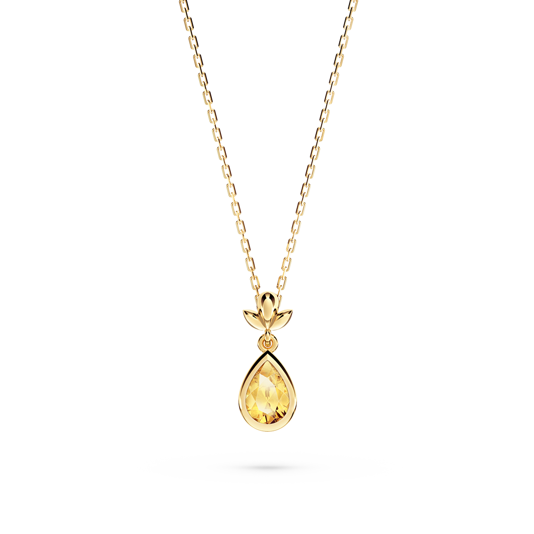 My First Angel Citrine Necklace