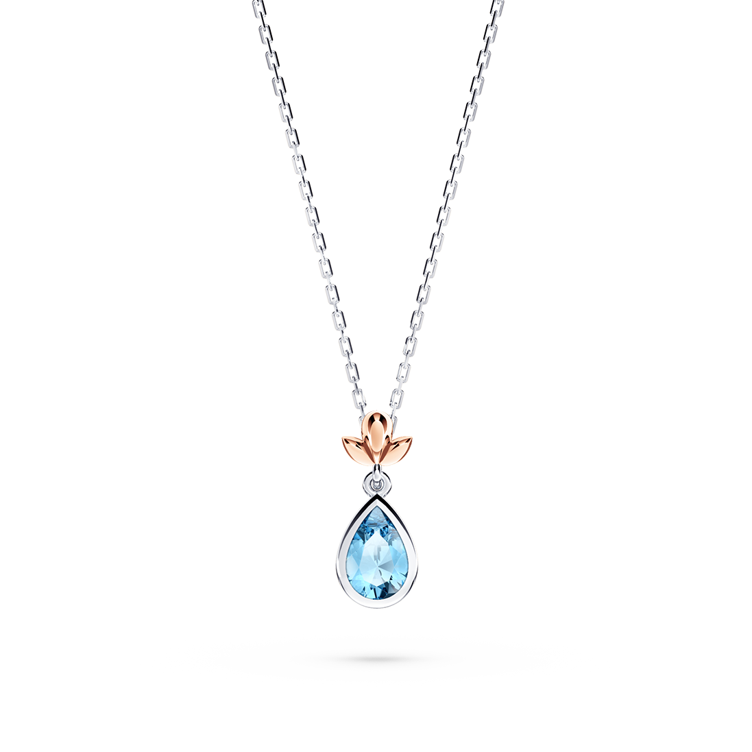 My First Angel Blue Topaz Necklace