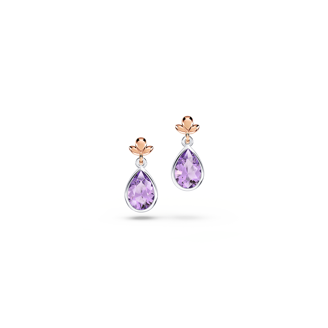 My First Angel Amethyst Earrings