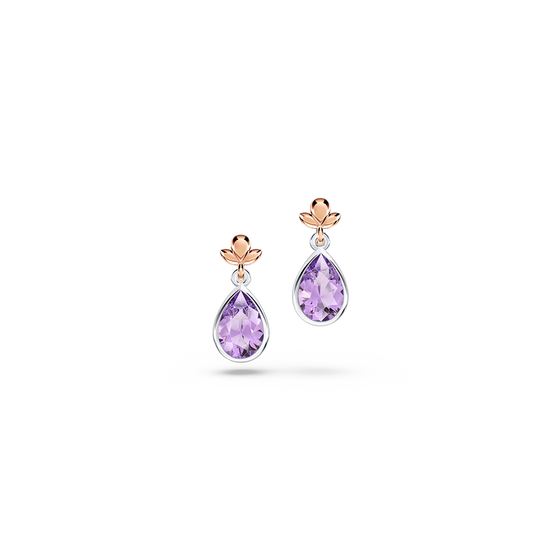 My First Angel Amethyst Earrings