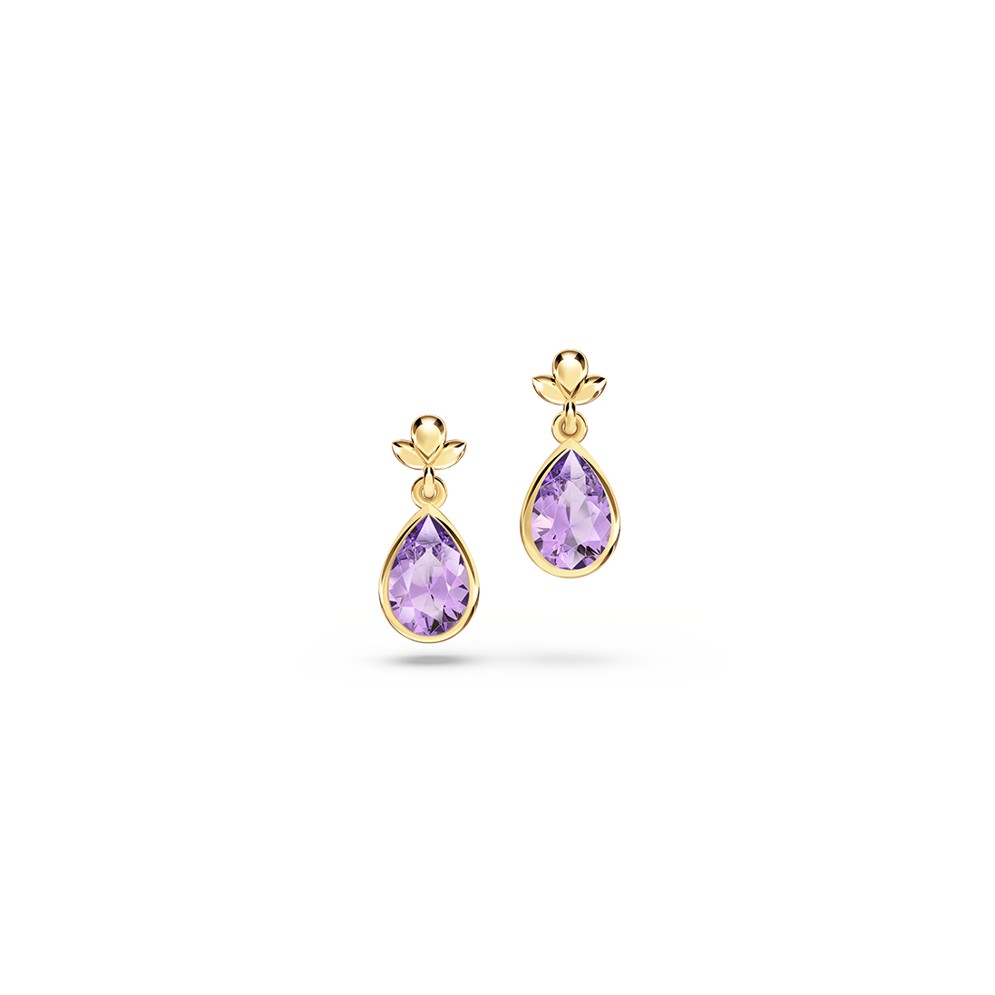 My First Angel Amethyst Earrings