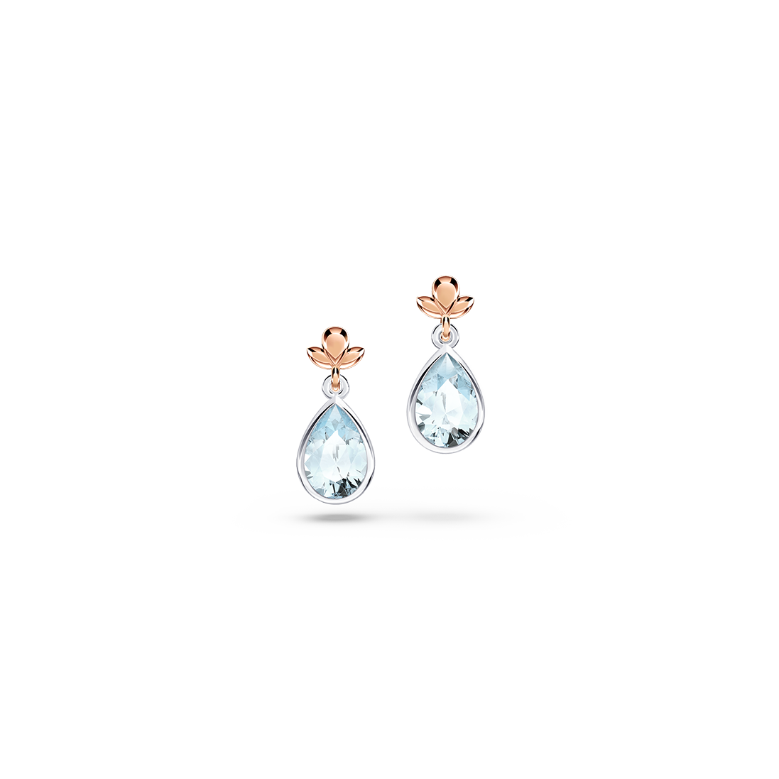 My First Angel Aquamarine Earrings