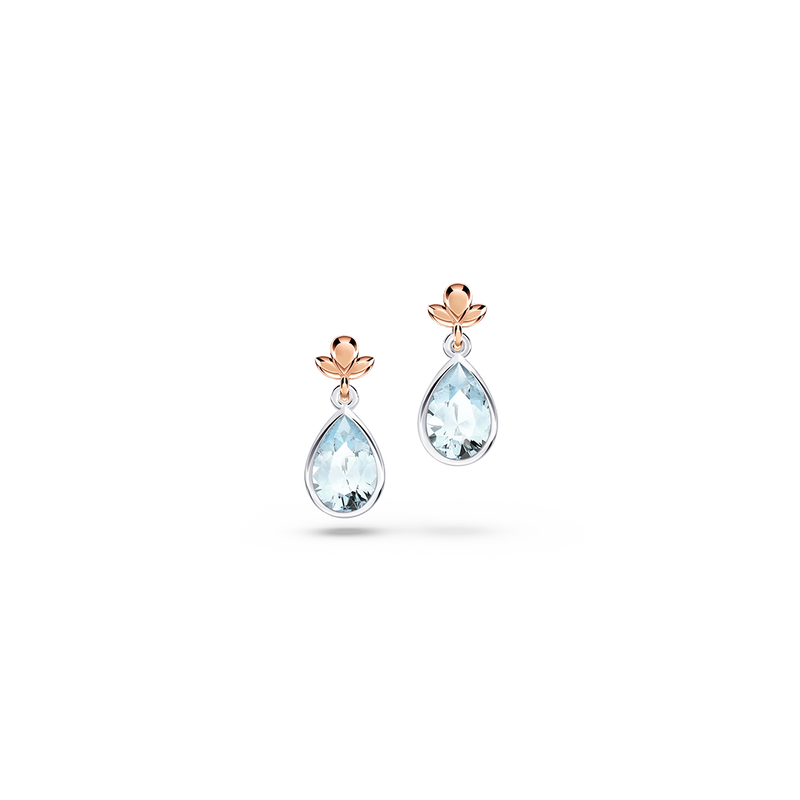 My First Angel Aquamarine Earrings