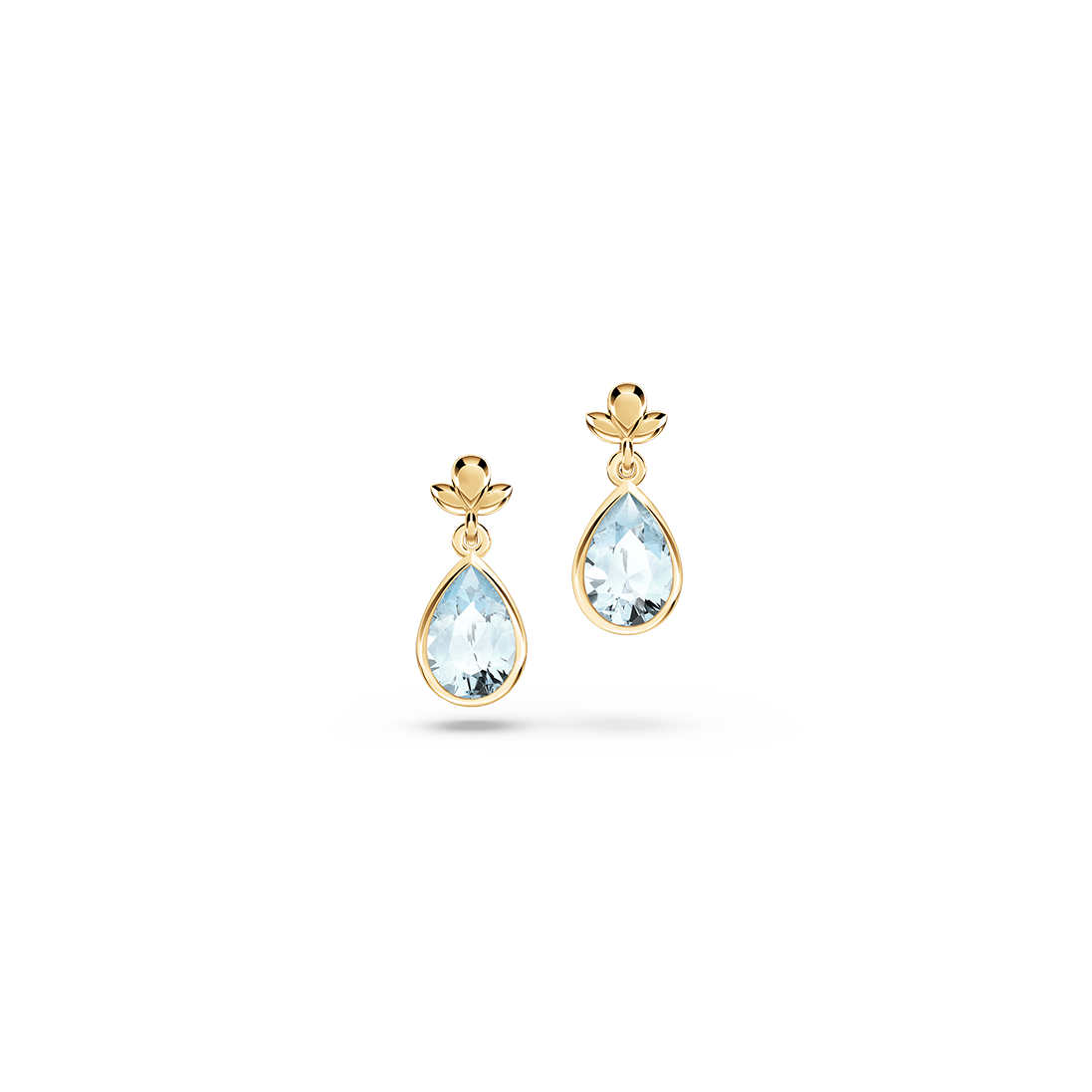 My First Angel Aquamarine Earrings