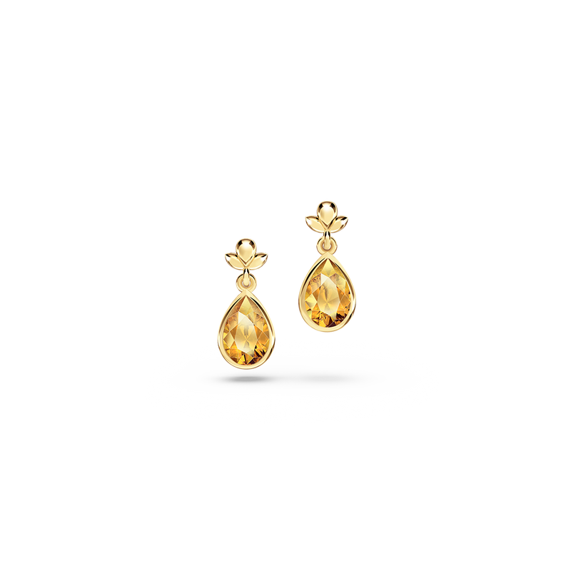 My First Angel Citrine Earrings