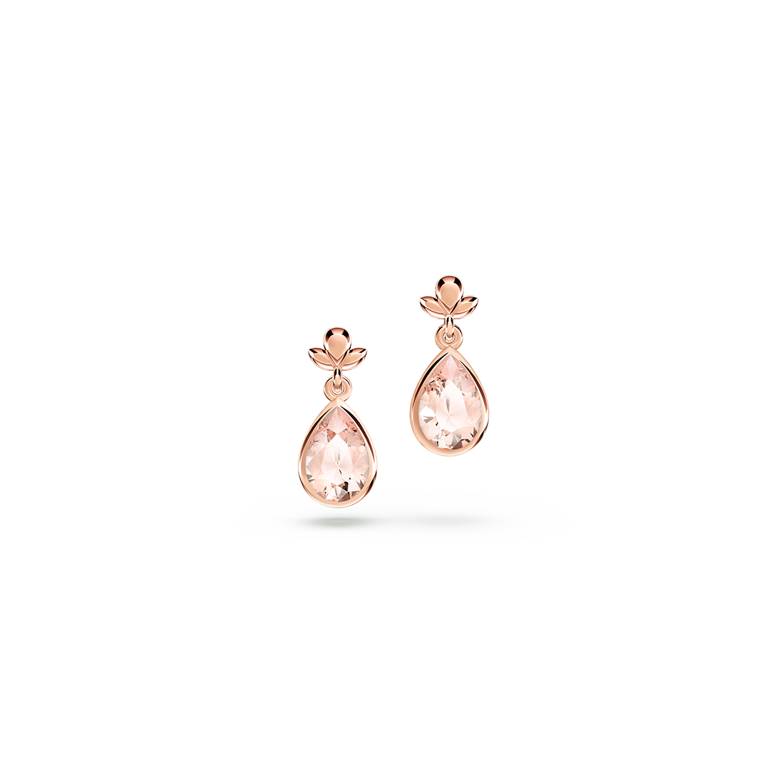 My First Angel Morganite Earrings