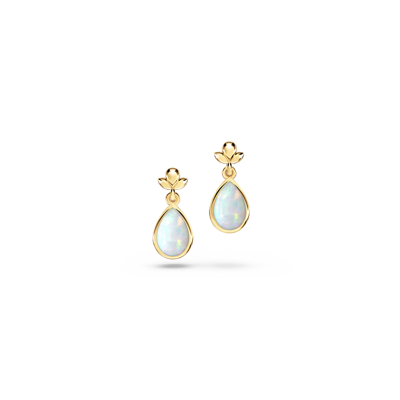 My First Angel Opal Earrings