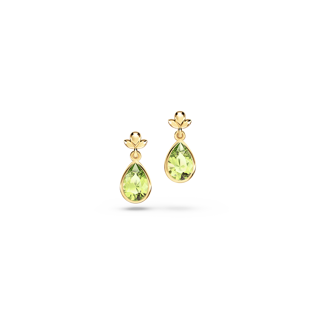 My First Angel Peridot Earrings
