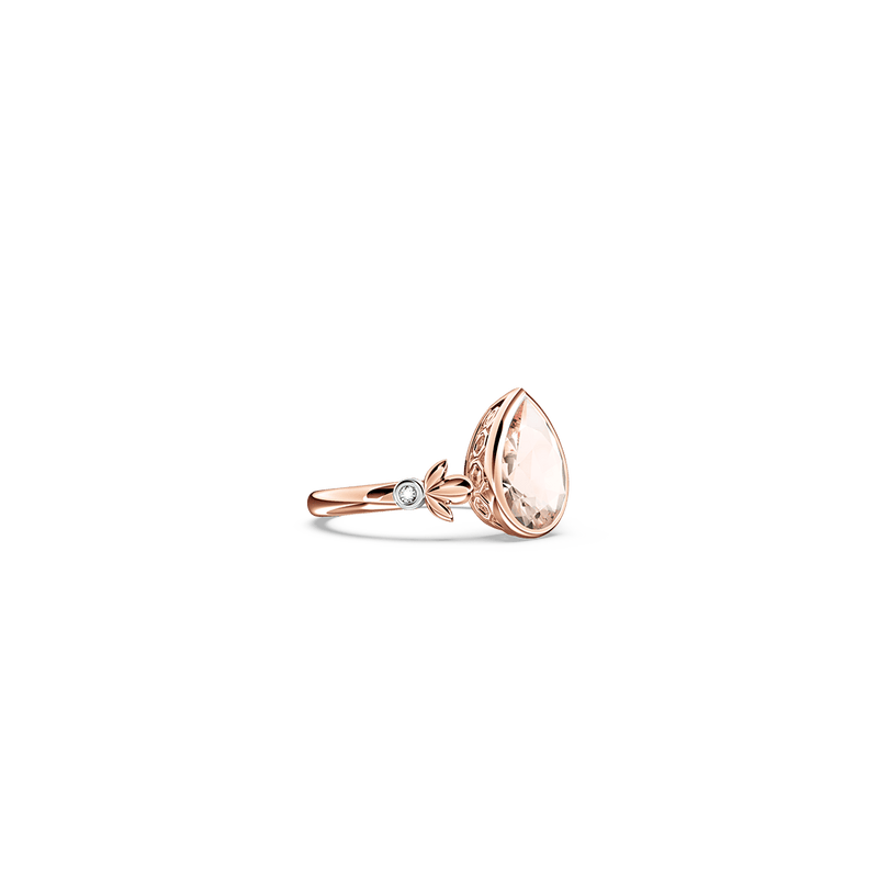 My First Angel Morganite and Diamond Ring