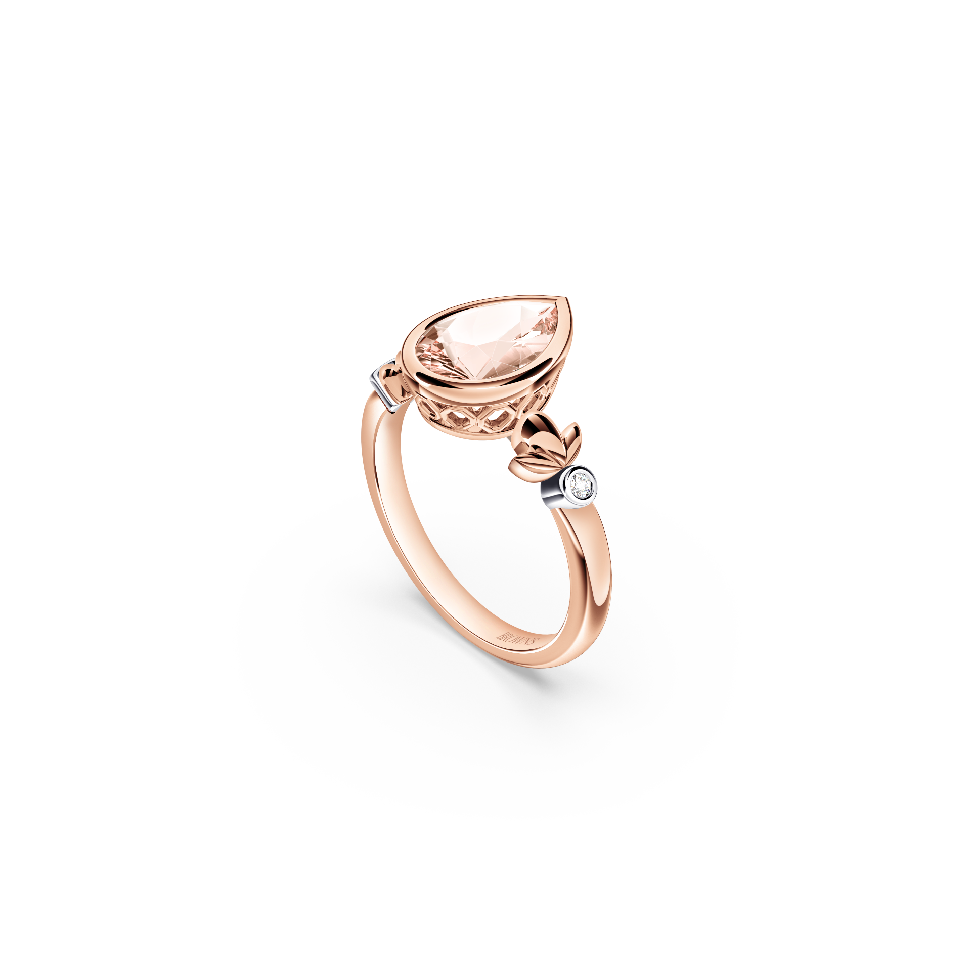 My First Angel Morganite and Diamond Ring