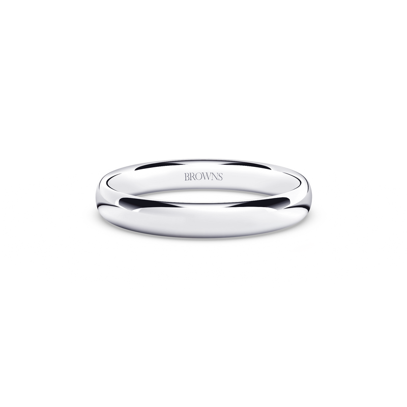 Ergo Wedding Band Ring - 3.5mm