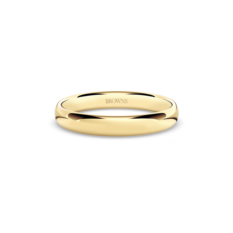 Ergo Wedding Band Ring - 3.5mm