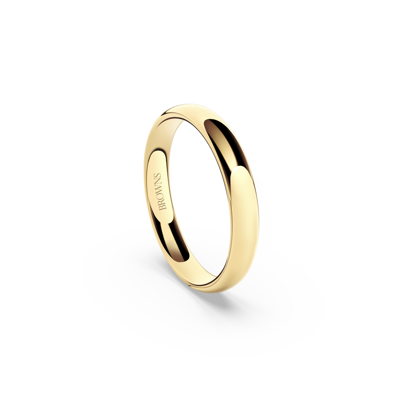 Ergo Wedding Band Ring - 3.5mm