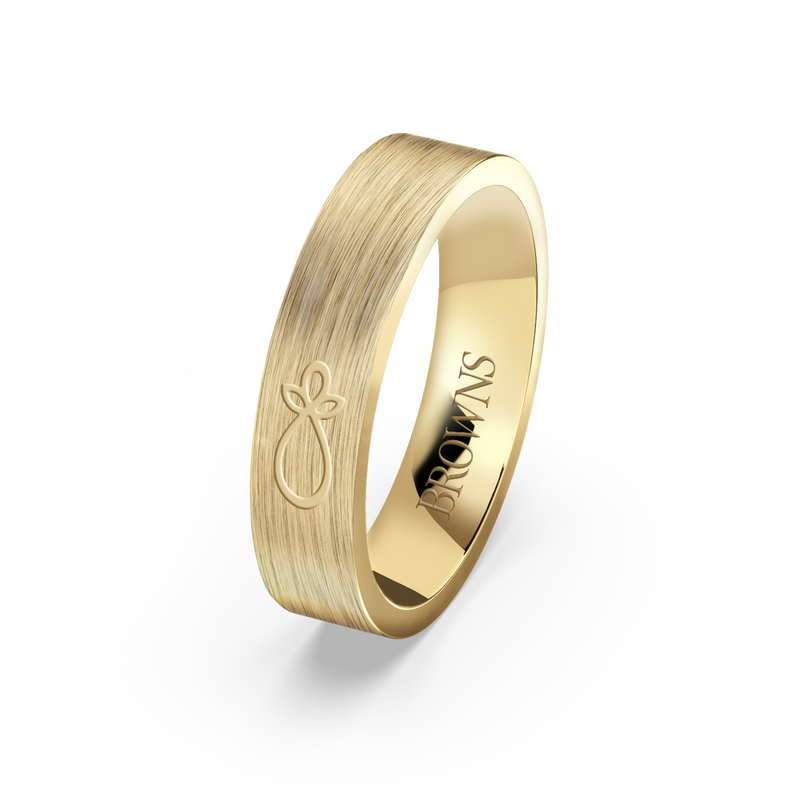 Chisel Wedding Band Ring