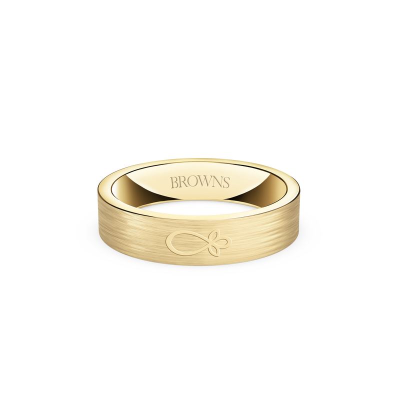 Chisel Wedding Band Ring