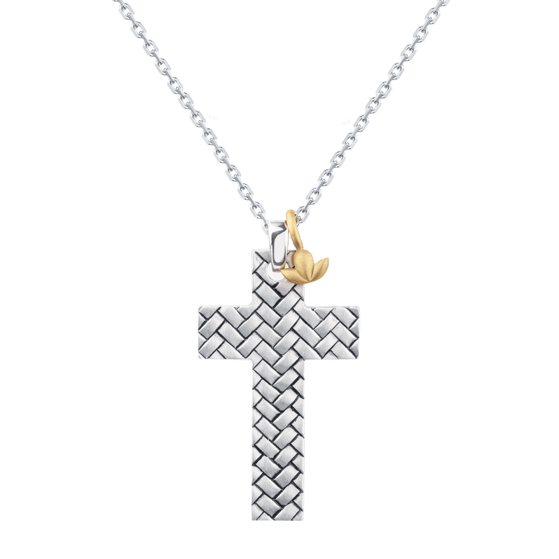 Tapestry Cross Necklace