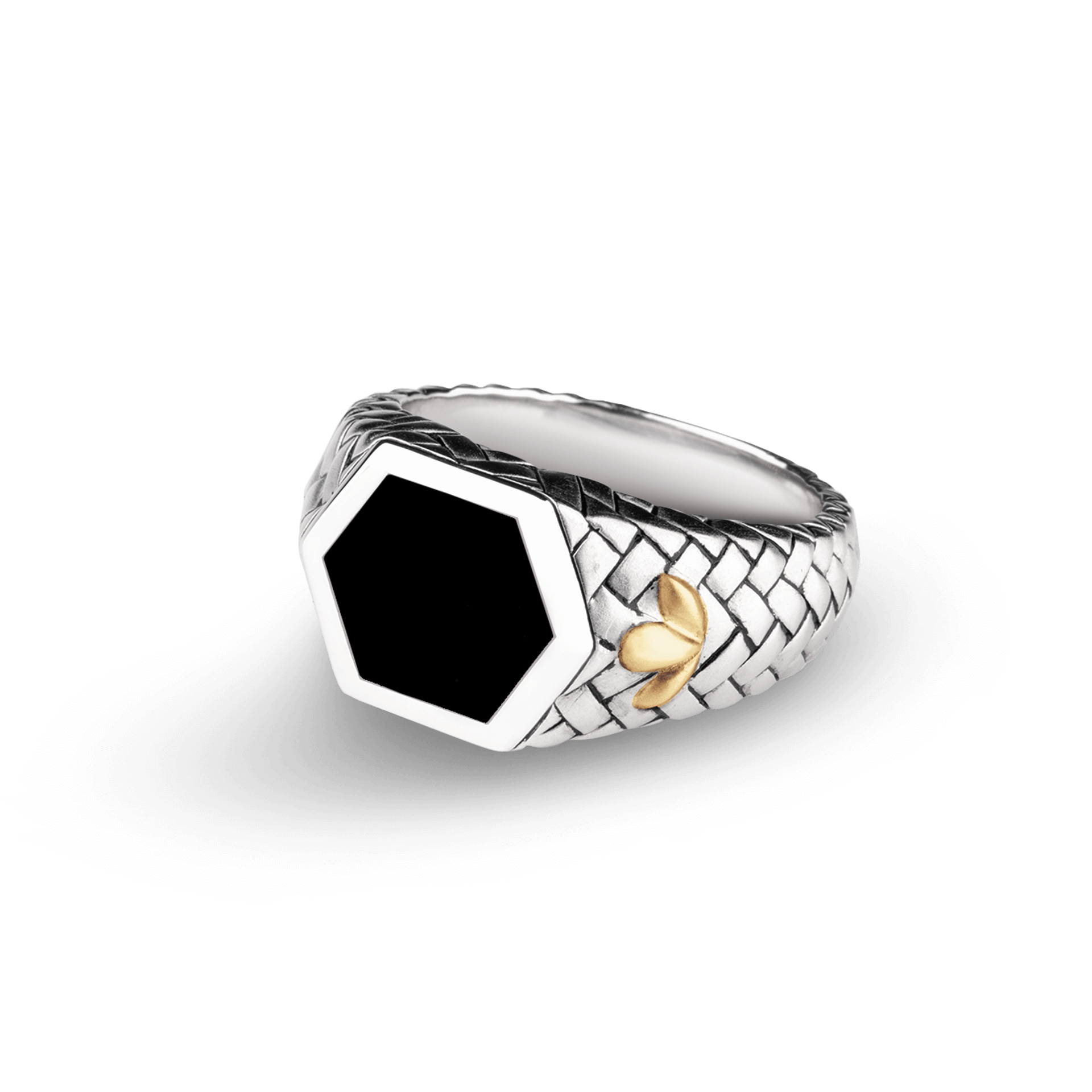 Tapestry Black Agate Ring