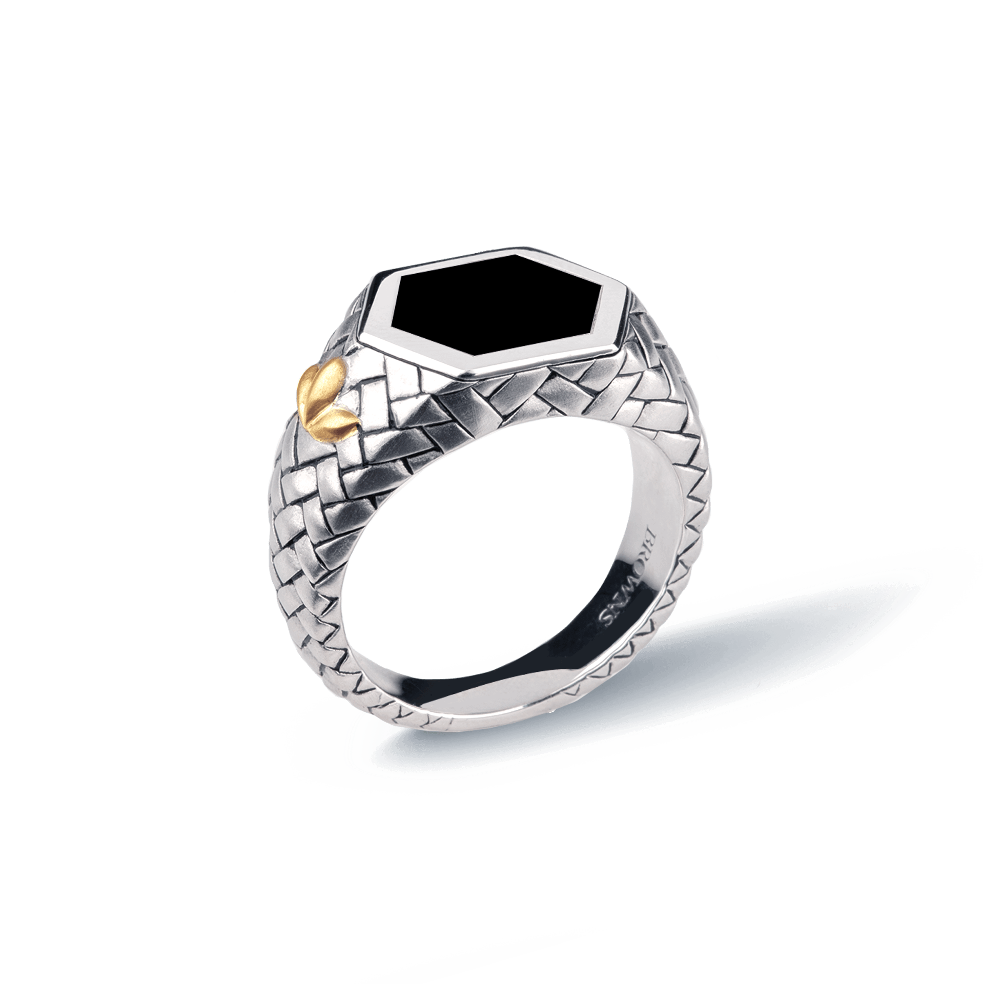 Tapestry Black Agate Ring
