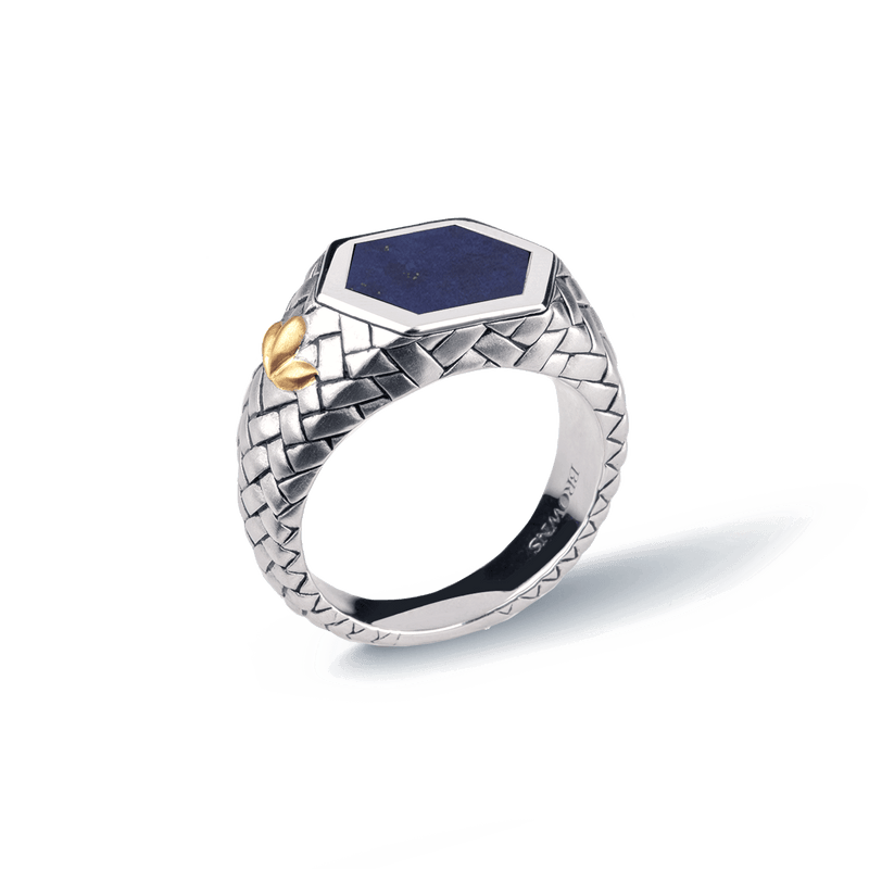 Tapestry Blue Lapis Lazuli Ring