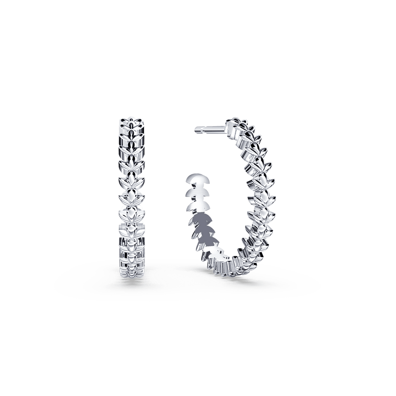 Chorus Hoop Earrings Sterling Silver - Medium