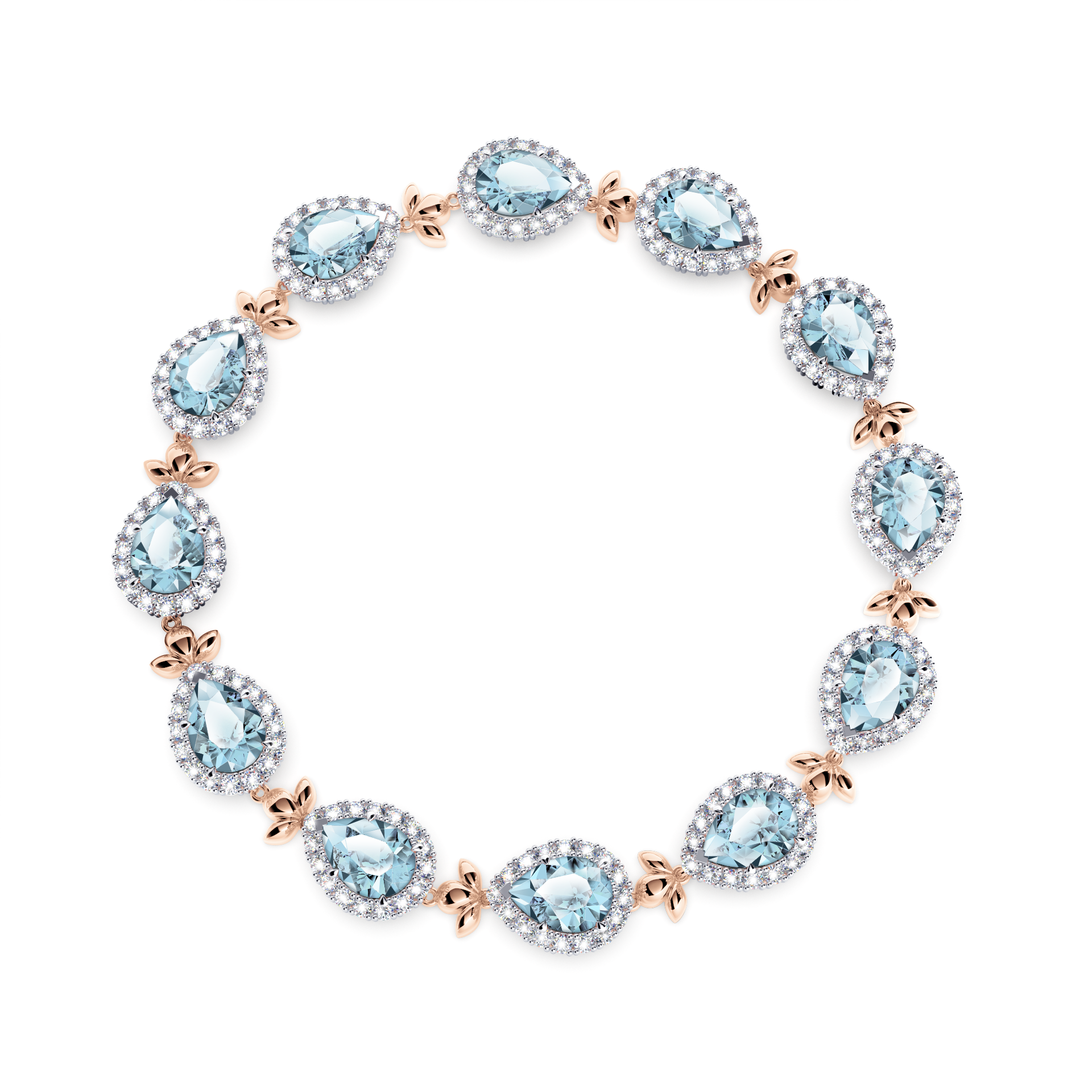 Aquamarine Garland Bracelet