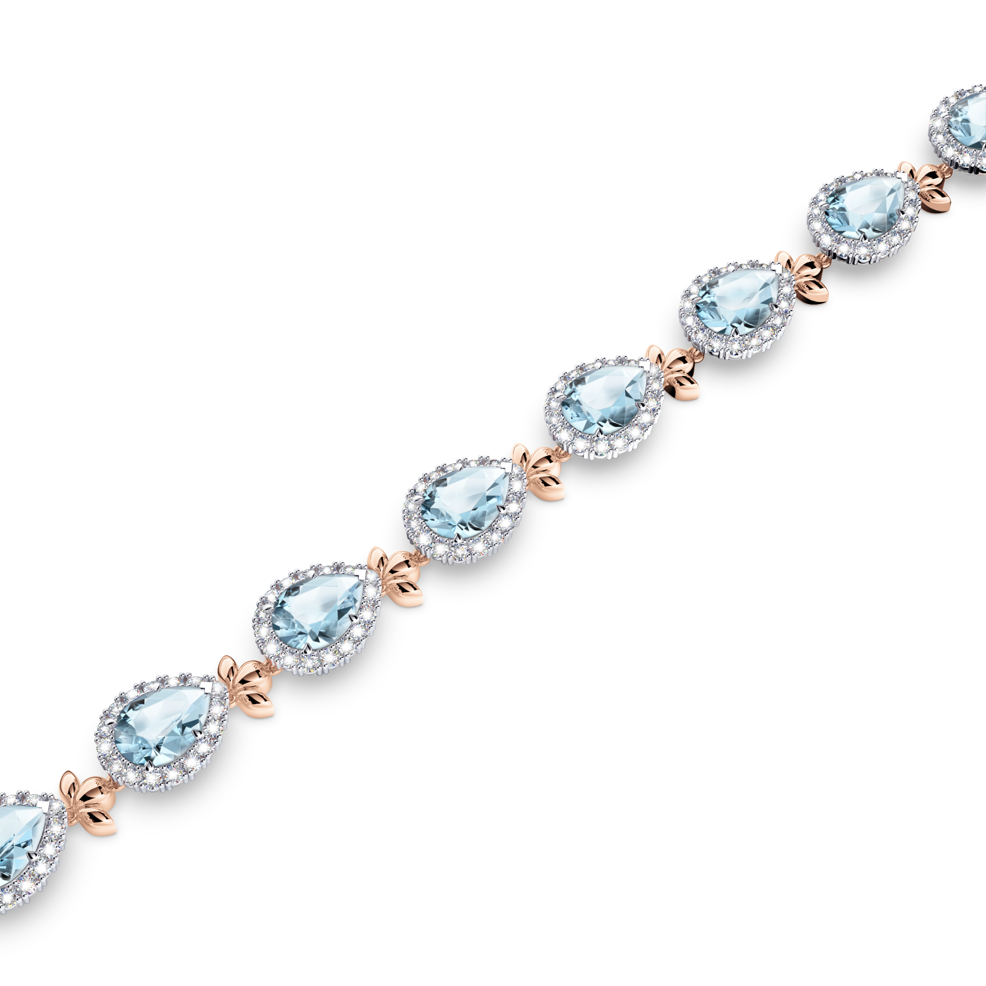 Aquamarine Garland Bracelet